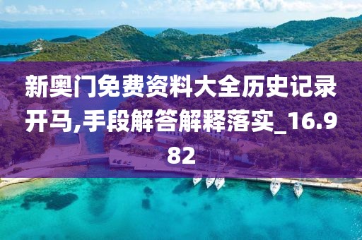 新奧門免費(fèi)資料大全歷史記錄開馬,手段解答解釋落實_16.982