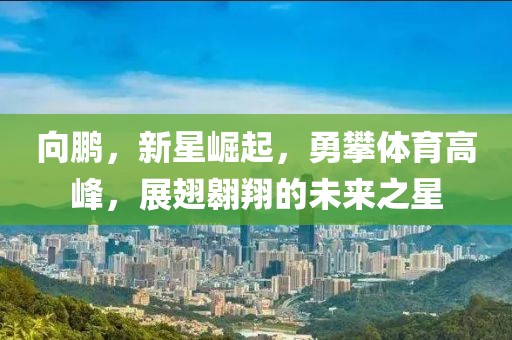 向鵬，新星崛起，勇攀體育高峰，展翅翱翔的未來之星