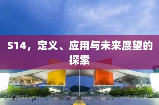 S14，定義、應(yīng)用與未來(lái)展望的探索