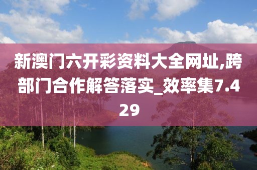 新澳門(mén)六開(kāi)彩資料大全網(wǎng)址,跨部門(mén)合作解答落實(shí)_效率集7.429