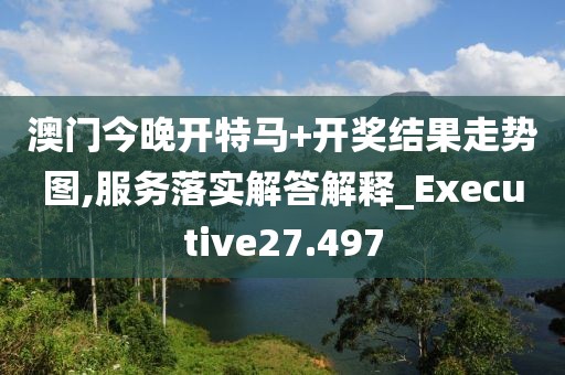澳門今晚開特馬+開獎(jiǎng)結(jié)果走勢(shì)圖,服務(wù)落實(shí)解答解釋_Executive27.497