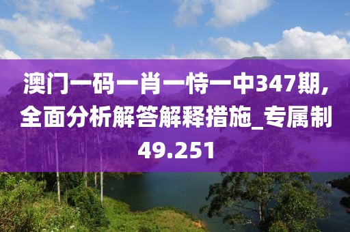 澳門一碼一肖一恃一中347期,全面分析解答解釋措施_專屬制49.251