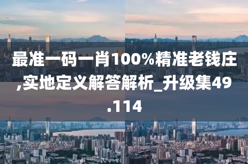 最準(zhǔn)一碼一肖100%精準(zhǔn)老錢莊,實(shí)地定義解答解析_升級(jí)集49.114