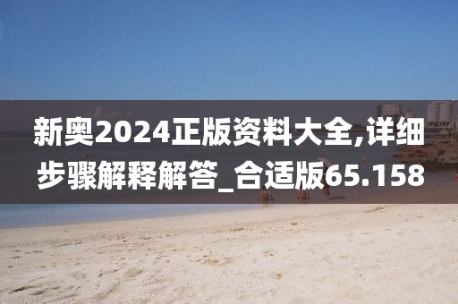 新奧2024正版資料大全,詳細(xì)步驟解釋解答_合適版65.158