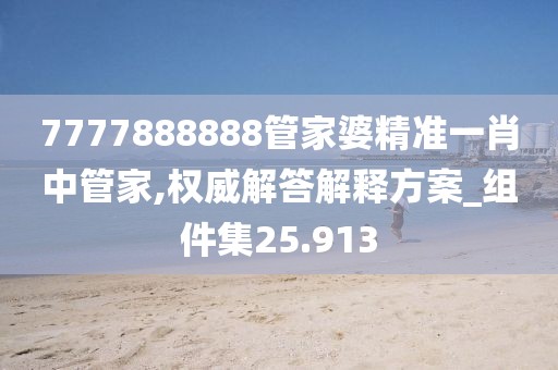 7777888888管家婆精準一肖中管家,權威解答解釋方案_組件集25.913