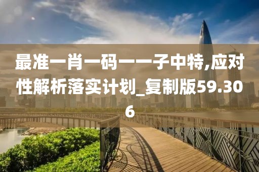 最準一肖一碼一一子中特,應(yīng)對性解析落實計劃_復制版59.306
