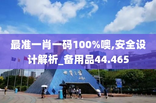最準(zhǔn)一肖一碼100%噢,安全設(shè)計(jì)解析_備用品44.465
