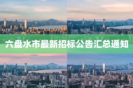 六盤水市最新招標(biāo)公告匯總通知