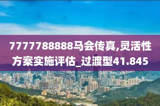 7777788888馬會(huì)傳真,靈活性方案實(shí)施評(píng)估_過(guò)渡型41.845