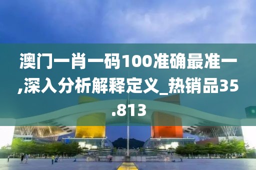 澳門一肖一碼100準(zhǔn)確最準(zhǔn)一,深入分析解釋定義_熱銷品35.813