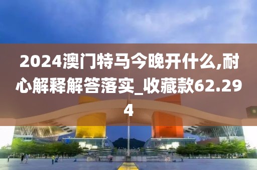 2024澳門特馬今晚開什么,耐心解釋解答落實(shí)_收藏款62.294