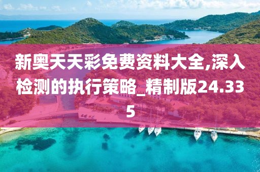 新奧天天彩免費資料大全,深入檢測的執(zhí)行策略_精制版24.335