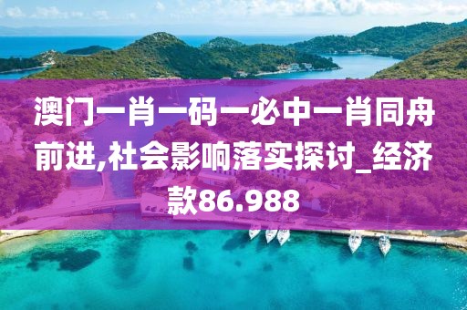 澳門(mén)一肖一碼一必中一肖同舟前進(jìn),社會(huì)影響落實(shí)探討_經(jīng)濟(jì)款86.988