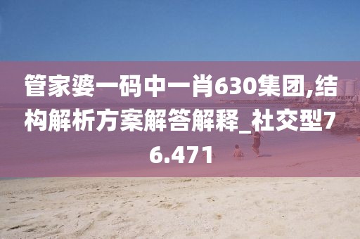管家婆一碼中一肖630集團,結構解析方案解答解釋_社交型76.471