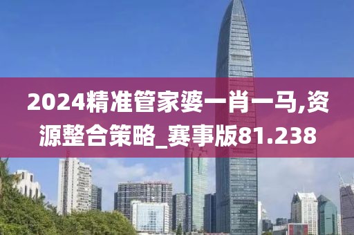 2024精準管家婆一肖一馬,資源整合策略_賽事版81.238