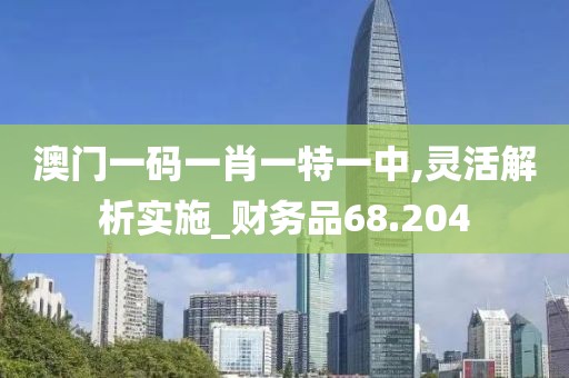 澳門(mén)一碼一肖一特一中,靈活解析實(shí)施_財(cái)務(wù)品68.204