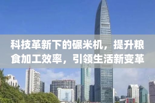 科技革新下的碾米機(jī)，提升糧食加工效率，引領(lǐng)生活新變革