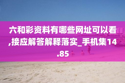 六和彩資料有哪些網(wǎng)址可以看,接應(yīng)解答解釋落實_手機集14.85