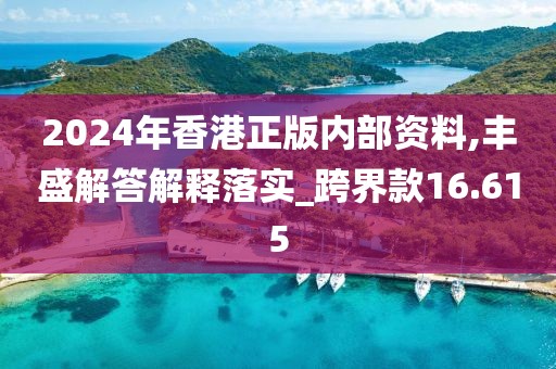 2024年香港正版內(nèi)部資料,豐盛解答解釋落實(shí)_跨界款16.615