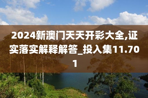 2024新澳門天天開彩大全,證實(shí)落實(shí)解釋解答_投入集11.701