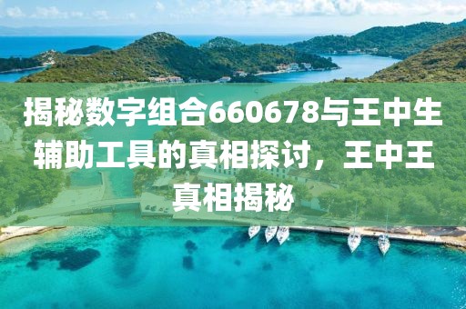 揭秘數(shù)字組合660678與王中生輔助工具的真相探討，王中王真相揭秘
