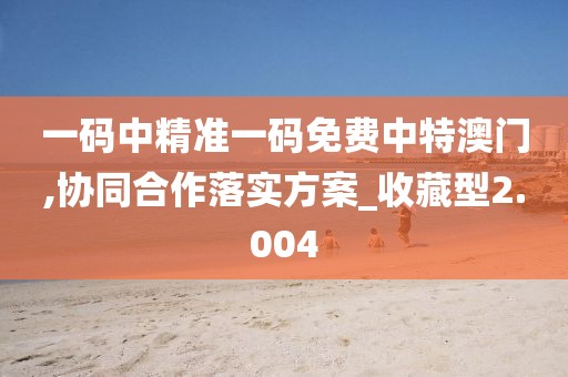 一碼中精準(zhǔn)一碼免費(fèi)中特澳門,協(xié)同合作落實(shí)方案_收藏型2.004