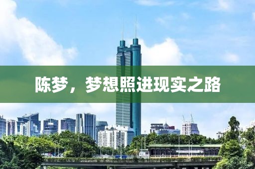 陳夢，夢想照進現(xiàn)實之路
