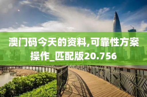澳門碼今天的資料,可靠性方案操作_匹配版20.756