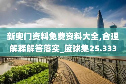 新奧門資料免費資料大全,合理解釋解答落實_籃球集25.333