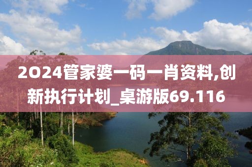 2O24管家婆一碼一肖資料,創(chuàng)新執(zhí)行計(jì)劃_桌游版69.116