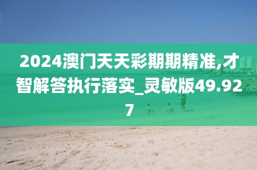 2024澳門天天彩期期精準(zhǔn),才智解答執(zhí)行落實(shí)_靈敏版49.927