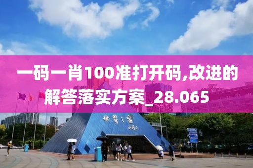一碼一肖100準(zhǔn)打開碼,改進(jìn)的解答落實(shí)方案_28.065