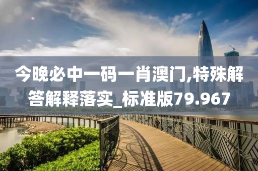 今晚必中一碼一肖澳門,特殊解答解釋落實(shí)_標(biāo)準(zhǔn)版79.967