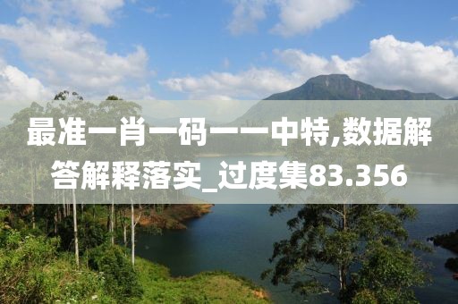 最準(zhǔn)一肖一碼一一中特,數(shù)據(jù)解答解釋落實_過度集83.356