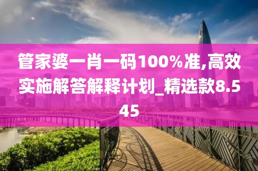 管家婆一肖一碼100%準(zhǔn),高效實(shí)施解答解釋計(jì)劃_精選款8.545