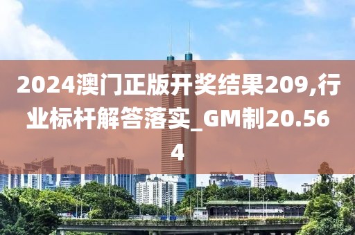 2024澳門正版開獎結(jié)果209,行業(yè)標(biāo)桿解答落實_GM制20.564