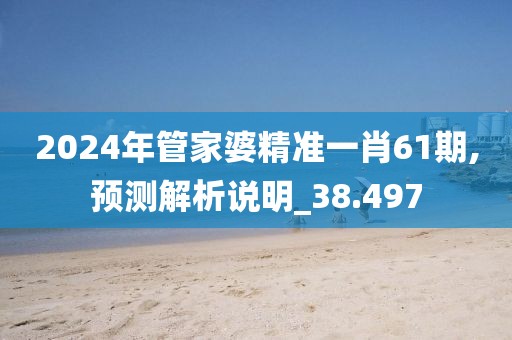2024年管家婆精準(zhǔn)一肖61期,預(yù)測解析說明_38.497