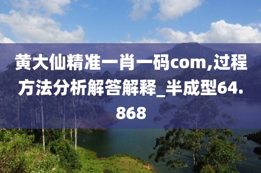 黃大仙精準(zhǔn)一肖一碼com,過程方法分析解答解釋_半成型64.868