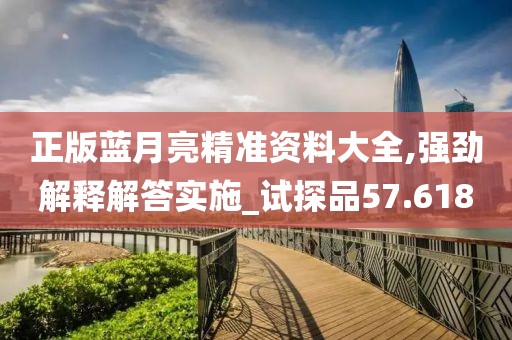 正版藍月亮精準資料大全,強勁解釋解答實施_試探品57.618