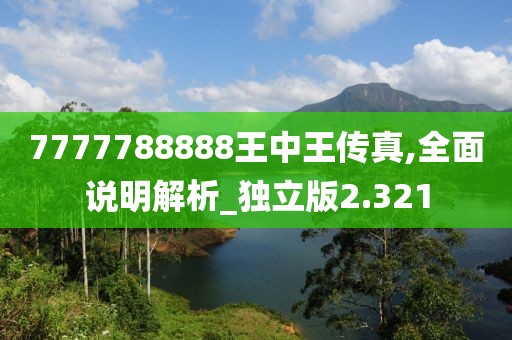 7777788888王中王傳真,全面說明解析_獨立版2.321