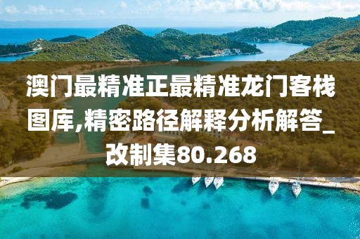 澳門最精準(zhǔn)正最精準(zhǔn)龍門客棧圖庫,精密路徑解釋分析解答_改制集80.268