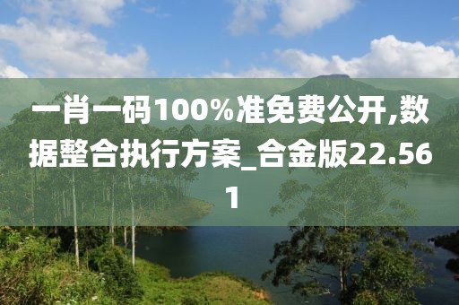 一肖一碼100%準免費公開,數(shù)據(jù)整合執(zhí)行方案_合金版22.561