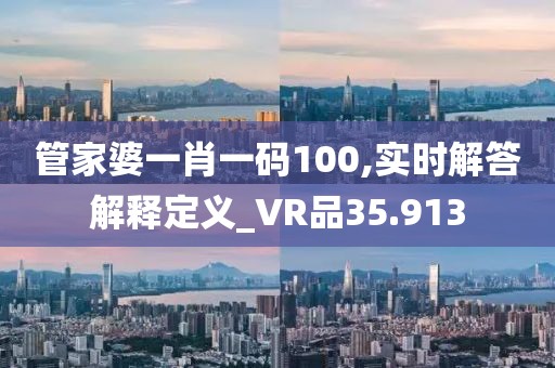 管家婆一肖一碼100,實時解答解釋定義_VR品35.913
