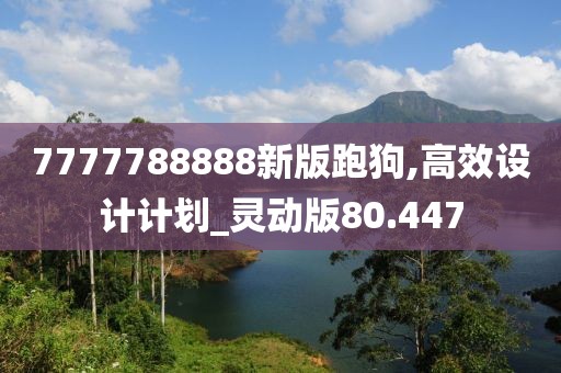 7777788888新版跑狗,高效設(shè)計計劃_靈動版80.447