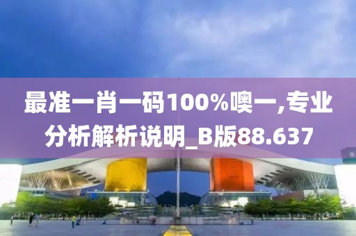 最準(zhǔn)一肖一碼100%噢一,專業(yè)分析解析說(shuō)明_B版88.637
