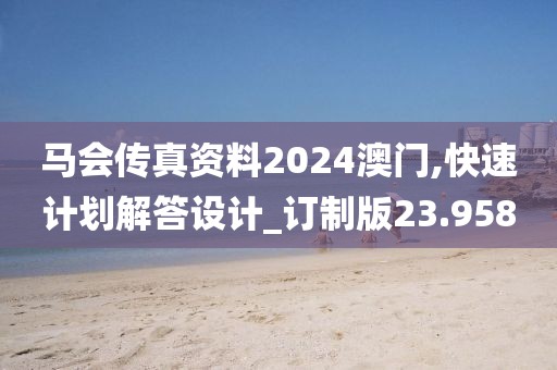 馬會傳真資料2024澳門,快速計劃解答設(shè)計_訂制版23.958