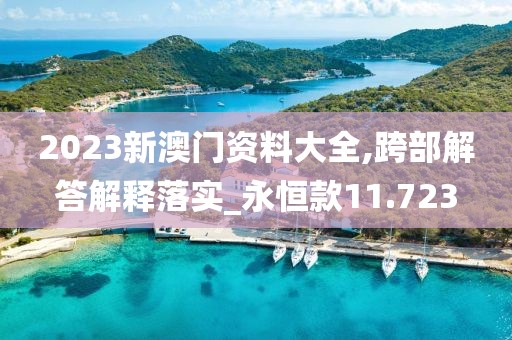 2023新澳門資料大全,跨部解答解釋落實_永恒款11.723