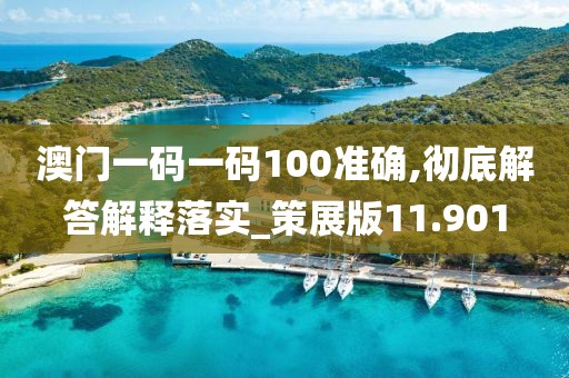 澳門一碼一碼100準(zhǔn)確,徹底解答解釋落實(shí)_策展版11.901