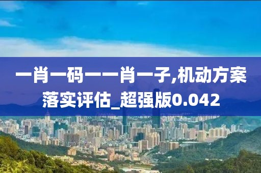 一肖一碼一一肖一子,機(jī)動(dòng)方案落實(shí)評估_超強(qiáng)版0.042