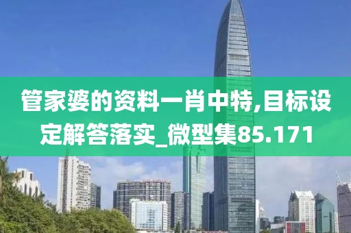管家婆的資料一肖中特,目標(biāo)設(shè)定解答落實(shí)_微型集85.171